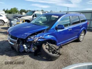 2012 Dodge Journey Crew with VIN 3C4PDDDG2CT369564, listed as a Copart auction lot 80392295 with 80,806 mi miles and Salvage title. Bid and sale history available at DreamBid. Image 1.