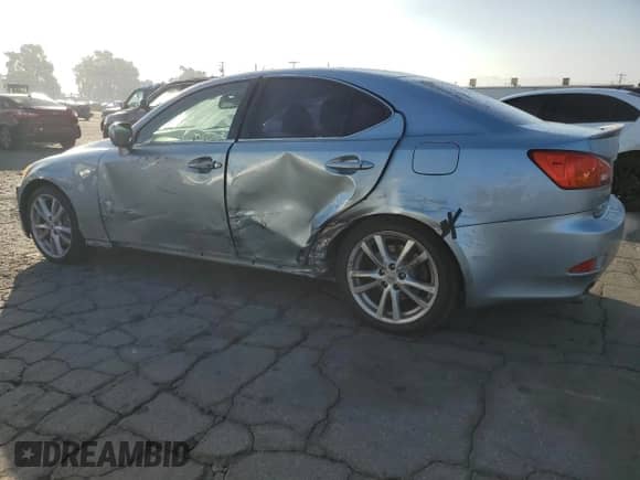 2006 Lexus IS 350 z VIN JTHBE262465009583, wystawiony jako Copart lot #84793675 z przebiegiem 183 550 mil mil oraz Szkoda całkowita • Salvage title. Historia ofert i sprzedaży dostępna na DreamBid. Obrazek 2.