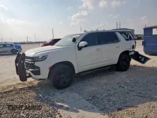 2023 Chevrolet Tahoe Commercial with VIN 1GNSCLED2PR475904, listed as a Copart auction lot 66024635 with 16,970 mi miles and Salvage title. Bid and sale history available at DreamBid. Image 1.