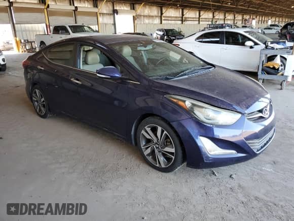 2014 Hyundai Elantra Limited с VIN 5NPDH4AE2EH464574, выставлен на аукционе Copart как лот 81953285 с пробегом 181 874 миль миль и Списание • Salvage title. История ставок и продаж доступна на DreamBid. Изображение 4.