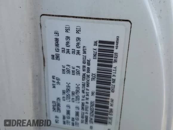 1998 Dodge 1500 z VIN 1B7HF16ZXWS570291, wystawiony jako Copart lot #48802535 z przebiegiem 171 123 mil mil oraz Czysty tytuł • Clean title. Historia ofert i sprzedaży dostępna na DreamBid. Obrazek 12.