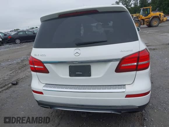 2018 Mercedes-Benz GLS 450 with VIN 4JGDF6EE2JB104367, listed as a IAAI auction lot 42351124 with 141,031 mi miles and . Bid and sale history available at DreamBid. Image 16.
