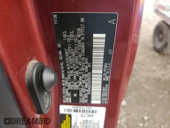 2006 Toyota Sienna XLE z VIN 5TDZA22C46S581435, wystawiony jako Copart lot #81224455 z przebiegiem 199 274 mil mil oraz Szkoda całkowita • Salvage title. Historia ofert i sprzedaży dostępna na DreamBid. Obrazek 13.