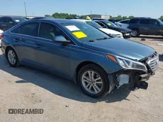 2017 Hyundai Sonata 2.4L with VIN 5NPE24AF1HH487296, listed as a IAAI auction lot 43182551 with 100,004 mi miles and . Bid and sale history available at DreamBid. Image 1.