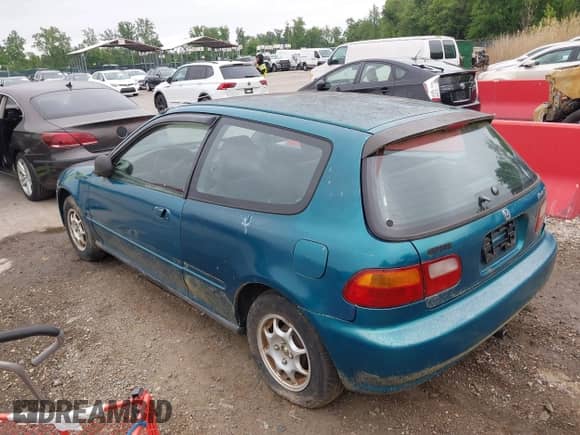 1995 Honda Civic with VIN 2HGEH237XSH516384, listed as a IAAI auction lot 42193189 with 357,539 mi miles and . Bid and sale history available at DreamBid. Image 3.
