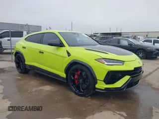 2024 Lamborghini Urus Performante with VIN ZPBUC3ZL1RLA32922, listed as a IAAI auction lot 41561732 with 52 mi miles and . Bid and sale history available at DreamBid. Image 1.