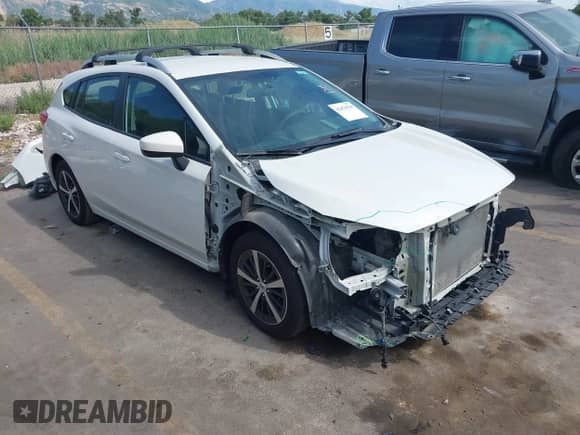 2020 Subaru Impreza Premium with VIN 4S3GTAV60L3707837, listed as a IAAI auction lot 42474529 with 65,464 mi miles and . Bid and sale history available at DreamBid. Image 1.