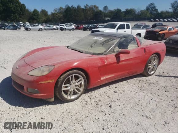 2007 Chevrolet Corvette with VIN 1G1YY25U375125485, listed as a Copart auction lot 74797954 with Not provided miles and Salvage title. Bid and sale history available at DreamBid. Image 1.