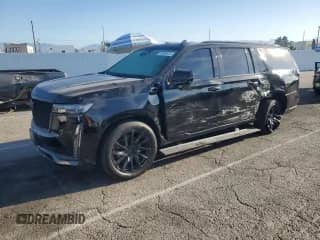 2023 Cadillac Escalade with VIN 1GYS3PKL3PR304777, listed as a Copart auction lot 49268515 with 21,505 mi miles and Salvage title. Bid and sale history available at DreamBid. Image 1.