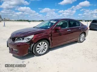 2015 Honda Accord Touring z VIN 1HGCR3F96FA025368, wystawiony jako Copart lot #83752365 z przebiegiem 149 292 mil mil oraz Szkoda całkowita • Salvage title. Historia ofert i sprzedaży dostępna na DreamBid. Obrazek 1.