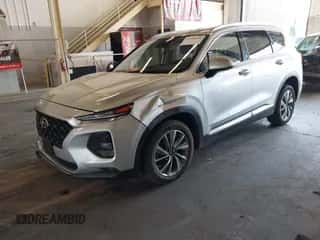 2019 Hyundai Santa Fe SEL with VIN 5NMS3CAD8KH012399, listed as a IAAI auction lot 43100458 with 32,029 mi miles and . Bid and sale history available at DreamBid. Image 2.