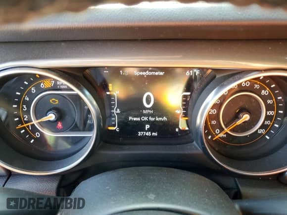 2023 Jeep Wrangler Sahara Altitude with VIN 1C4HJXEG4PW666090, listed as a Copart auction lot 78541664 with 37,745 mi miles and Salvage title. Bid and sale history available at DreamBid. Image 9.