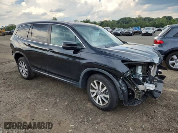 2022 Honda Pilot EX-L with VIN 5FNYF6H55NB018278, listed as a Copart auction lot 66123875 with 39,900 mi miles and Salvage title. Bid and sale history available at DreamBid. Image 4.
