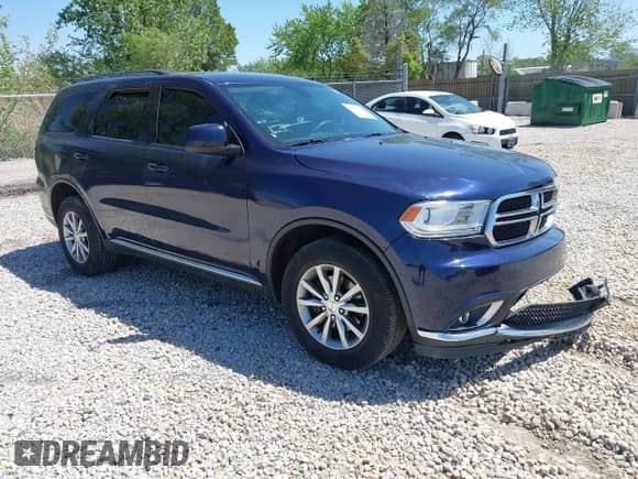 2017 Dodge Durango SXT with VIN 1C4RDJAG9HC623527, listed as a IAAI auction lot 42289268 with 132,871 mi miles and . Bid and sale history available at DreamBid. Image 1.