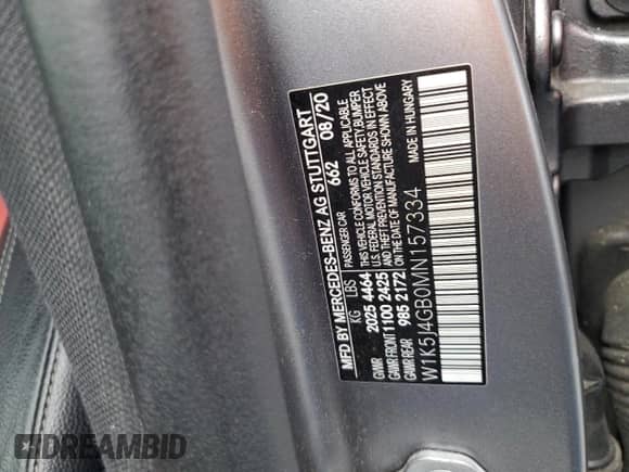 2021 Mercedes-Benz CLA 250 с VIN W1K5J4GB0MN157334, выставлен на аукционе Copart как лот 89860805 с пробегом 144 091 миль миль и Чистый • Clean title. История ставок и продаж доступна на DreamBid. Изображение 12.