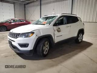 2018 Jeep Compass Latitude with VIN 3C4NJDBB9JT492251, listed as a Copart auction lot 63692595 with 82,820 mi miles and Salvage title. Bid and sale history available at DreamBid. Image 1.