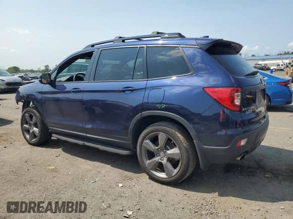 2021 Honda Passport Touring with VIN 5FNYF8H90MB039472, listed as a Copart auction lot 66546615 with Not provided miles and Salvage title. Bid and sale history available at DreamBid. Image 2.