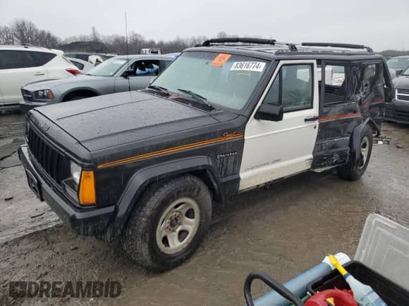 1991 Jeep Grand Cherokee with VIN 1J4FJ88S2ML622450, listed as a Copart auction lot 87998895 with 231,092 mi miles and Salvage title. Bid and sale history available at DreamBid. Image 1.