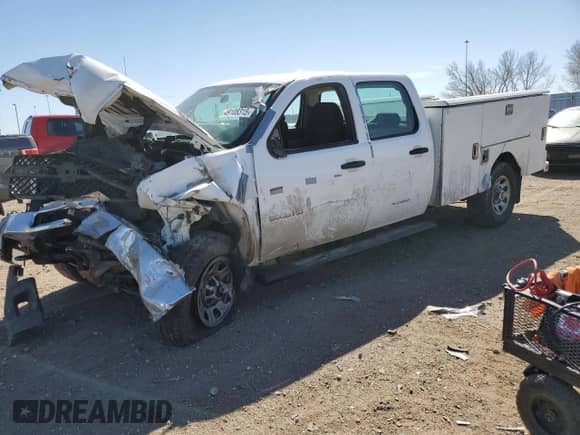 2013 Chevrolet Silverado 3500HD Work Truck with VIN 1GC4KZCG2DF241702, listed as a Copart auction lot 49108315 with 271,741 mi miles and Salvage title. Bid and sale history available at DreamBid. Image 1.