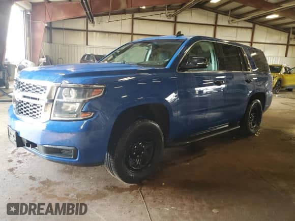 2018 Chevrolet Tahoe Commercial z VIN 1GNSKDEC1JR323393, wystawiony jako Copart lot #83982575 z przebiegiem 119 413 mil mil oraz Czysty tytuł • Clean title. Historia ofert i sprzedaży dostępna na DreamBid. Obrazek 1.
