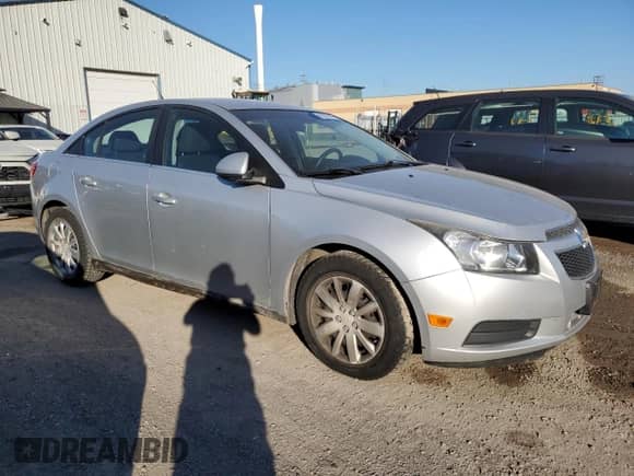 2011 Chevrolet Cruze 1LT with VIN 1G1PF5S99B7238258, listed as a Copart auction lot 83829815 with 146,448 mi miles and Salvage title. Bid and sale history available at DreamBid. Image 4.
