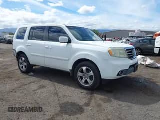 2013 Honda Pilot EX-L with VIN 5FNYF3H5XDB010335, listed as a IAAI auction lot 42444811 with 146,705 mi miles and . Bid and sale history available at DreamBid. Image 1.