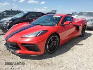 2020 Chevrolet Corvette 1LT с VIN 1G1Y62D41L5115717, выставлен на аукционе Copart как лот 74686564 с пробегом Не указан миль и На запчасти • Non repairable. История ставок и продаж доступна на DreamBid. Изображение 1.