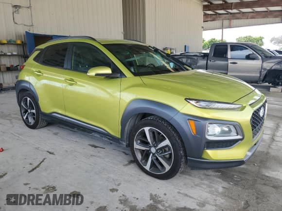 2019 Hyundai Kona Ultimate with VIN KM8K53A58KU272129, listed as a Copart auction lot 80821665 with 62,228 mi miles and Non repairable. Bid and sale history available at DreamBid. Image 4.