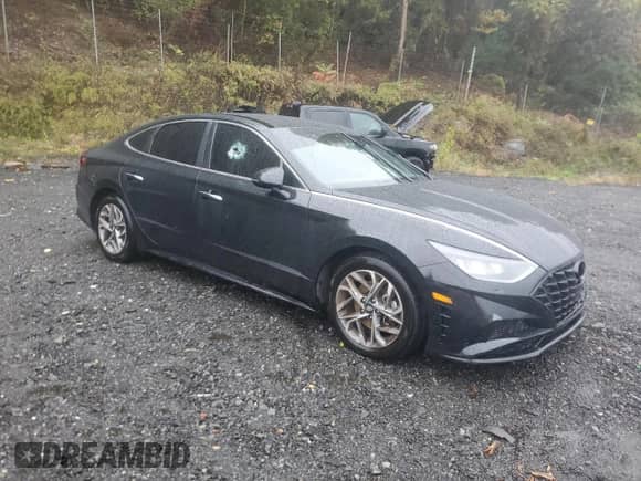 2020 Hyundai Sonata SEL with VIN 5NPEF4JAXLH036692, listed as a Copart auction lot 85007525 with 76,395 mi miles and Salvage title. Bid and sale history available at DreamBid. Image 4.