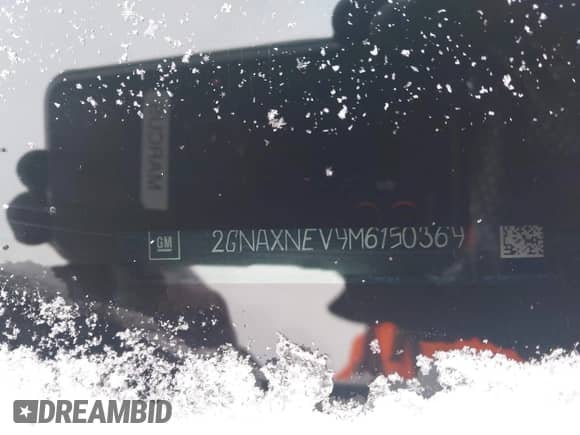 2021 Chevrolet Equinox Premier with VIN 2GNAXNEV9M6150369, listed as a IAAI auction lot 41315549 with 57,614 mi miles and . Bid and sale history available at DreamBid. Image 9.