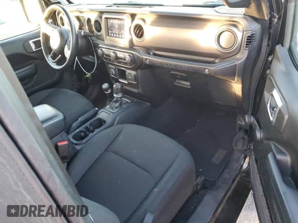 2022 Jeep Wrangler Sport S with VIN 1C4GJXAN6NW117648, listed as a Copart auction lot 84908324 with 25,375 mi miles and Salvage title. Bid and sale history available at DreamBid. Image 8.