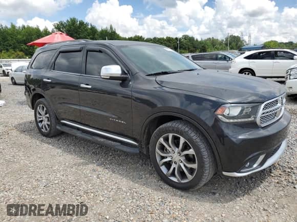 2016 Dodge Durango Citadel with VIN 1C4RDJEG3GC485315, listed as a Copart auction lot 64395825 with 107,428 mi miles and Clean title. Bid and sale history available at DreamBid. Image 4.