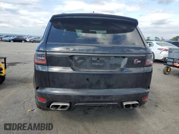 2020 Land Rover Range Rover Sport SVR with VIN SALWZ2RE2LA718652, listed as a Copart auction lot 70562005 with 79,619 mi miles and Salvage title. Bid and sale history available at DreamBid. Image 6.