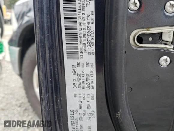 2016 Ram 1500 Big Horn с VIN 1C6RR7TM3GS412178, выставлен на аукционе Copart как лот 48755325 с пробегом 160 810 миль миль и Чистый • Clean title. История ставок и продаж доступна на DreamBid. Изображение 12.