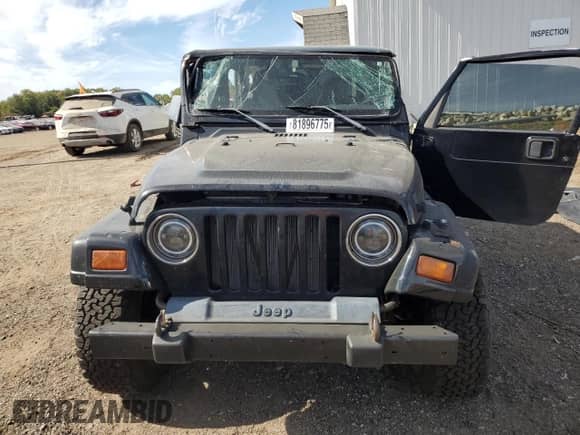 1998 Jeep Wrangler Sport z VIN 1J4FY19SXWP734488, wystawiony jako Copart lot #81896775 z przebiegiem 180 236 mil mil oraz Czysty tytuł • Clean title. Historia ofert i sprzedaży dostępna na DreamBid. Obrazek 5.