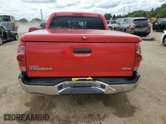 2008 Toyota Tacoma with VIN 5TELU42N78Z590582, listed as a Copart auction lot 66179985 with 215,606 mi miles and Salvage title. Bid and sale history available at DreamBid. Image 6.