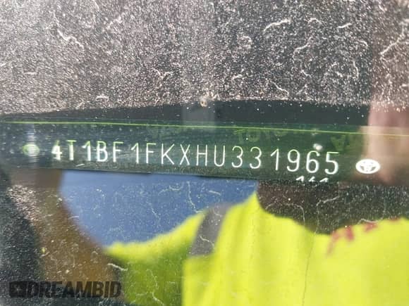 2017 Toyota Camry XLE с VIN 4T1BF1FKXHU331965, выставлен на аукционе IAAI как лот 43265885 с пробегом 183 013 миль миль и . История ставок и продаж доступна на DreamBid. Изображение 20.