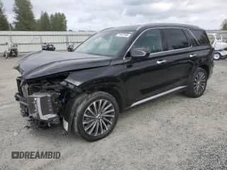 2024 Hyundai Palisade Calligraphy с VIN KM8R7DGE6RU730945, выставлен на аукционе Copart как лот 71912155 с пробегом 19 134 миль миль и Списание • Salvage title. История ставок и продаж доступна на DreamBid. Изображение 1.