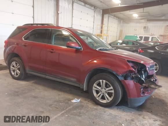 2012 Chevrolet Equinox 1LT z VIN 2GNFLEEK2C6239738, wystawiony jako IAAI lot #43163670 z przebiegiem 108 366 mil mil oraz . Historia ofert i sprzedaży dostępna na DreamBid. Obrazek 1.