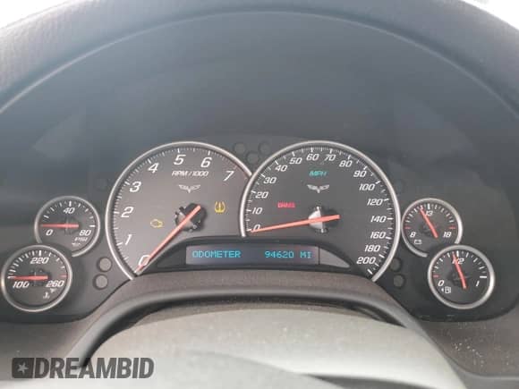 2006 Chevrolet Corvette with VIN 1G1YY25U765132843, listed as a Copart auction lot 71549145 with 94,620 mi miles and Salvage title. Bid and sale history available at DreamBid. Image 9.