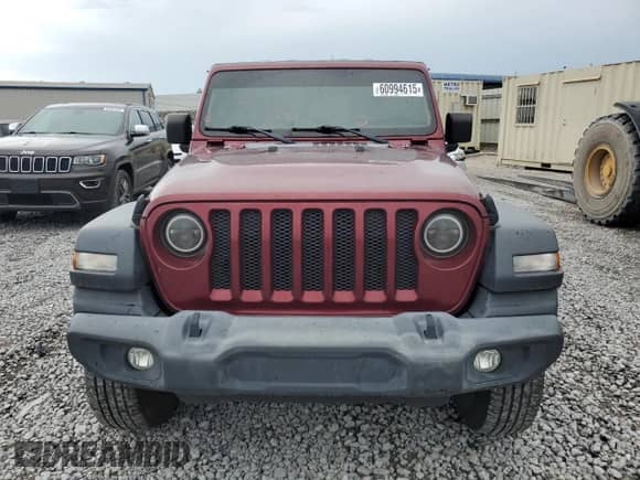 2021 Jeep Wrangler Sport S with VIN 1C4GJXAN3MW636851, listed as a Copart auction lot 60994615 with 80,186 mi miles and Salvage title. Bid and sale history available at DreamBid. Image 5.