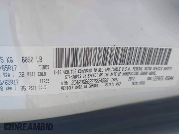 2014 Dodge Grand Caravan SE 30th Anniversary с VIN 2C4RDGBG8ER274588, выставлен на аукционе IAAI как лот 43383158 с пробегом 158 385 миль миль и . История ставок и продаж доступна на DreamBid. Изображение 9.