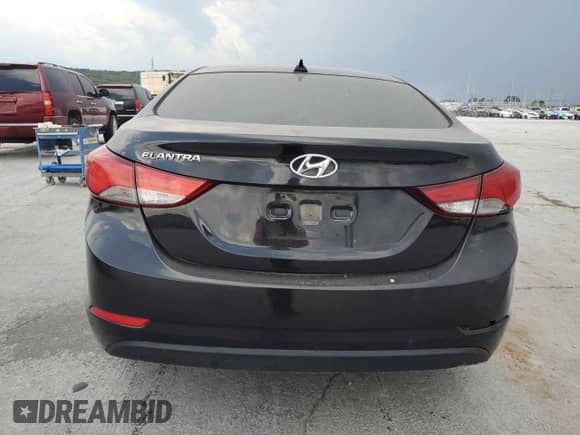 2016 Hyundai Elantra Limited with VIN KMHDH4AE8GU583816, listed as a Copart auction lot 68117745 with Not provided miles and Salvage title. Bid and sale history available at DreamBid. Image 6.