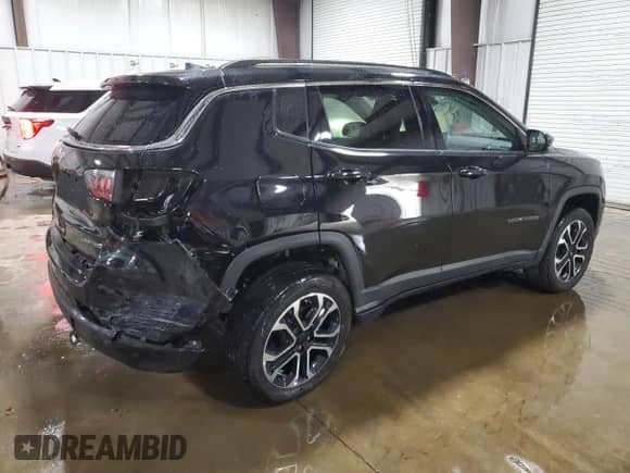 2022 Jeep Compass (RED) Edition with VIN 3C4NJDCB8NT113406, listed as a Copart auction lot 71039445 with 24,755 mi miles and Salvage title. Bid and sale history available at DreamBid. Image 3.