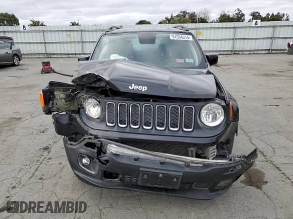 2018 Jeep Renegade Latitude with VIN ZACCJABB2JPH97457, listed as a Copart auction lot 84994015 with 60,121 mi miles and Salvage title. Bid and sale history available at DreamBid. Image 5.