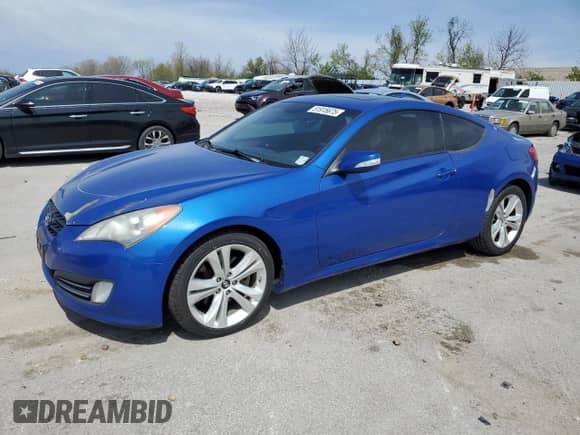 2010 Hyundai Genesis Coupe with VIN KMHHU6KH6AU020644, listed as a Copart auction lot 51915675 with 125,813 mi miles and Salvage title. Bid and sale history available at DreamBid. Image 1.