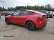 2021 Tesla Model Y Long Range with VIN 5YJYGAEE2MF215721, listed as a Copart auction lot 84570055 with 42,763 mi miles and Salvage title. Bid and sale history available at DreamBid. Image 2.