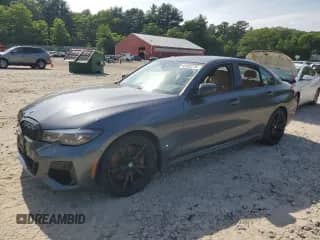 2022 BMW 3 Series M340i xDrive with VIN 3MW5U9J09N8C34421, listed as a Copart auction lot 60892275 with 70,815 mi miles and Salvage title. Bid and sale history available at DreamBid. Image 1.