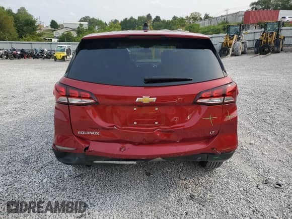 2023 Chevrolet Equinox LT with VIN 3GNAXKEG2PL146227, listed as a Copart auction lot 71805775 with 23,424 mi miles and Salvage title. Bid and sale history available at DreamBid. Image 6.