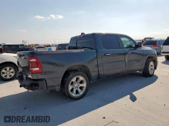 2019 Ram 1500 Big Horn with VIN 1C6RREFT4KN558359, listed as a Copart auction lot 80580955 with 93,853 mi miles and Salvage title. Bid and sale history available at DreamBid. Image 3.